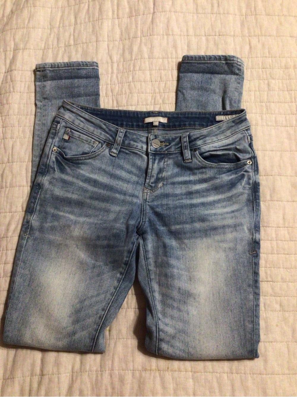 Dear John Light Wash Skinny Jeans